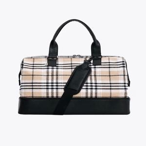 NWT BEIS Weekender Travel Bag in Plaid